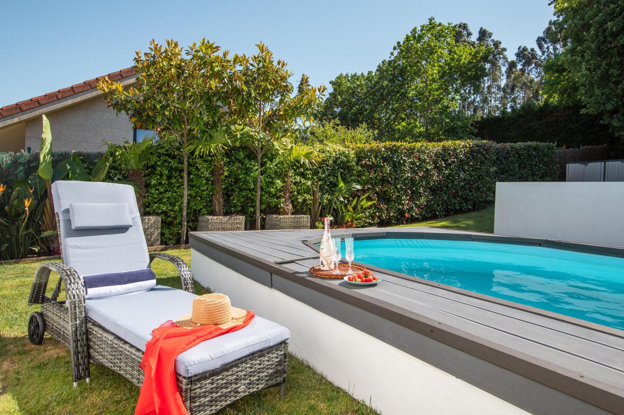 Villa Con Piscina Y Jardin, Santiago De Compostela Teo Екстер'єр фото